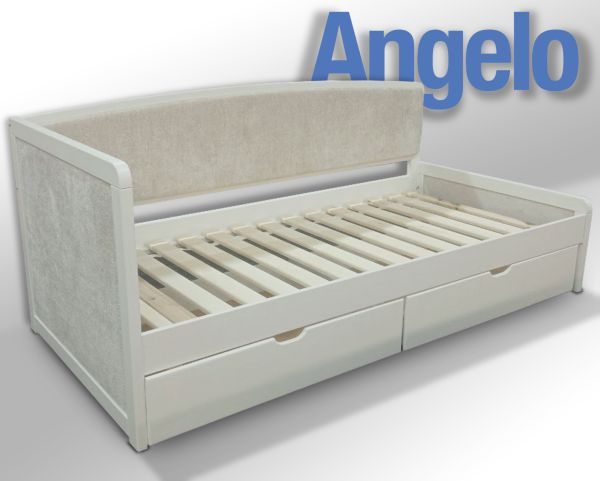 ліжко Angelo, з шухлядами, ясень, спальне місце 90 х 190 - фото 4