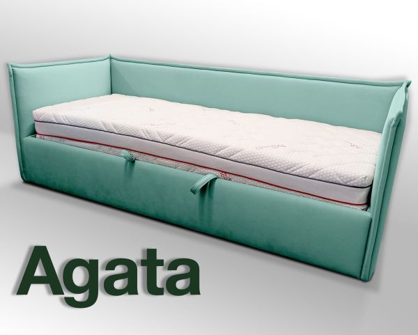 ліжко, Agata, односпальне з підйомним механізмом, спальне місце 800 х 200 - фото 3
