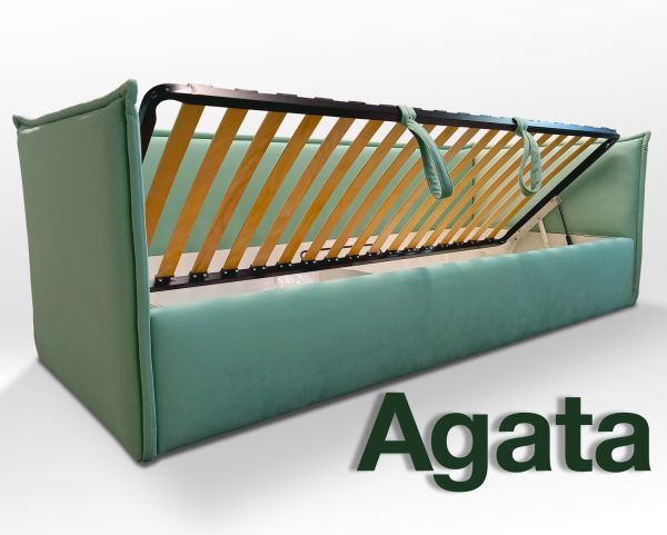 ліжко, Agata, односпальне з підйомним механізмом, спальне місце 800 х 200 - фото 2