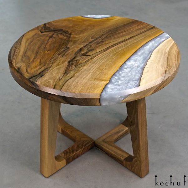 Платинум — журнальний столик з дерева та епоксидної смоли - фото 7
