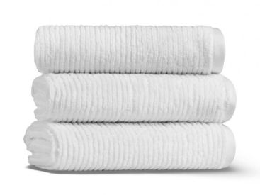 Slim Ribbed Гостевое полотенце хлопок Fibrosoft ® Lappartement 30x40 см. Белый