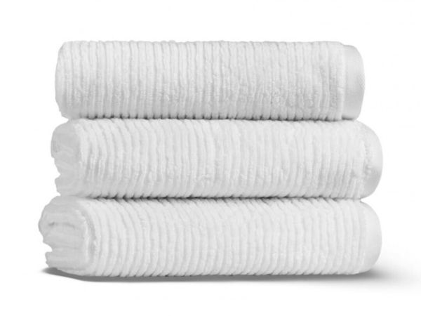 Slim Ribbed Банное полотенце хлопок Fibrosoft ® Lappartement 70X140 см. Белый