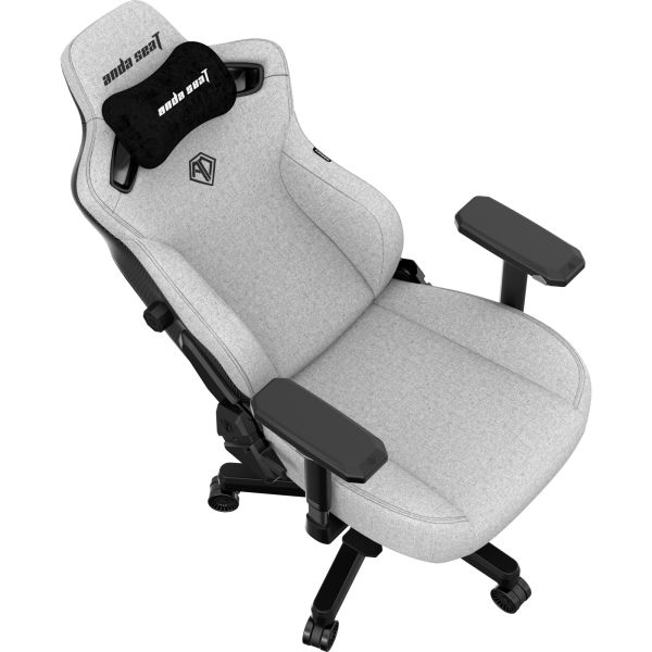 Кресло геймерское Anda Seat Kaiser 3 Size XL Grey Fabric (AD12YDC-XL-01-G-PV/F) - фото 2