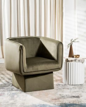 Поворотное кресло Мириам зеленый мох