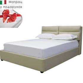 Mondo Комплект ліжко та італійській матрас, 160*200 з підйомним механізмом Beige velvet, арт. 13534_13094
