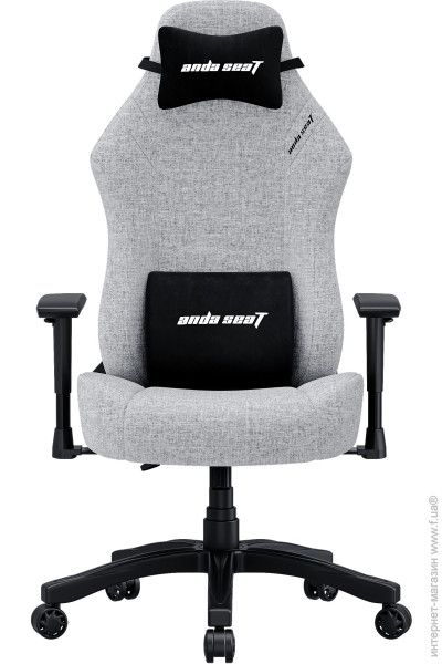 Кресло геймерское Anda Seat Luna L Grey Fabric Size L (AD18-44-G-F)