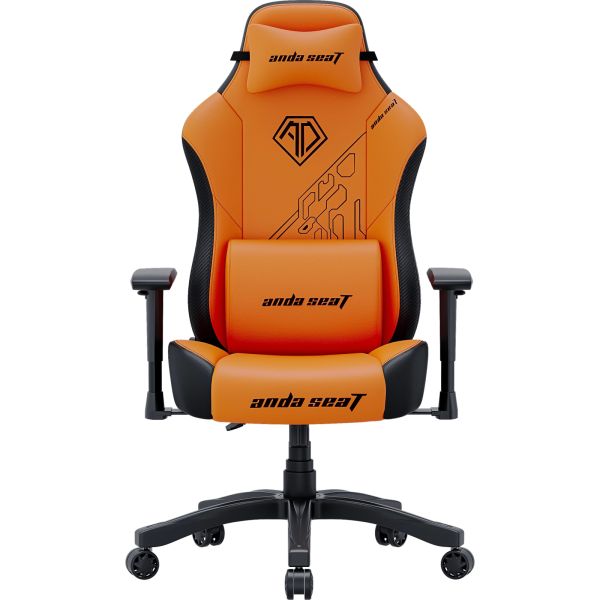 Кресло геймерское Anda Seat Phantom 3 Tiger Edition PVC Size L Orange (AD18Y-14-OB-PV/C)