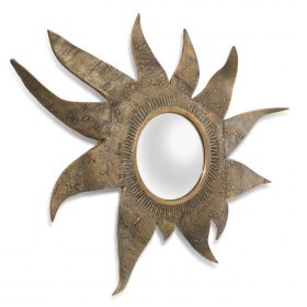 Eichholtz Настінне дзеркало Exotic 21 см, Vintage brass finish/convex mirror, арт.113157