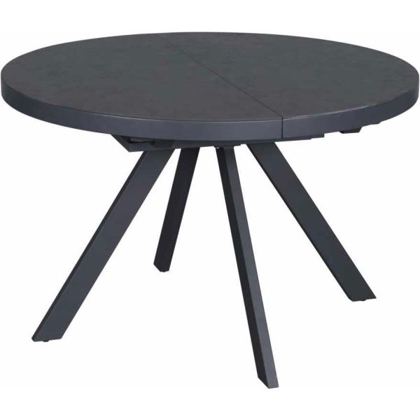 FLEX + TED Стіл та 4 стільці, Ø119 см Dark grey ceramic, арт. 13595_13598 - фото 6