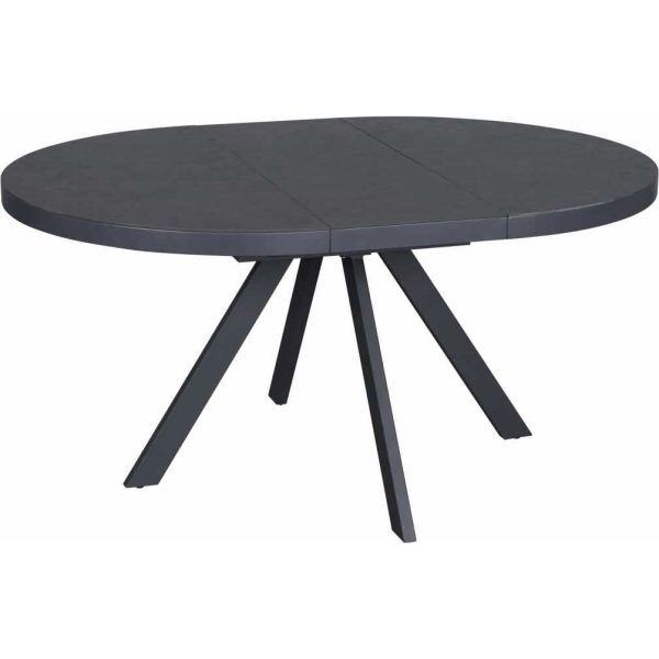 FLEX + TED Стіл та 4 стільці, Ø119 см Dark grey ceramic, арт. 13595_13598 - фото 7