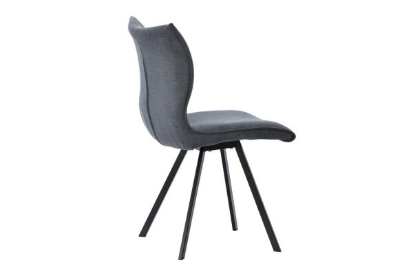 FLEX + TED Стіл та 4 стільці, Ø119 см Dark grey ceramic, арт. 13595_13598 - фото 11