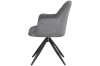 FLEX + STANLEY Стіл та 4 стільці, Ø119 см Dark grey ceramic, 13595_13502 - фото 10