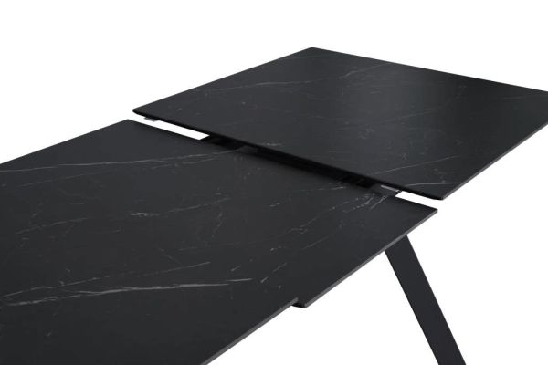 ASTON + LIAM Стіл та 4 стільці, 160 cm Black marble ceramic, 13593_13570 - фото 6