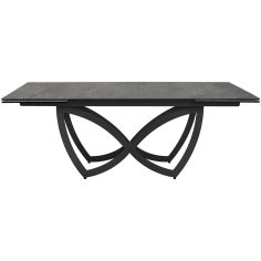 Butterfly Стіл обідній, розкладний 10-12 місць 200 см Pitch black ceramic made in italy, 13387