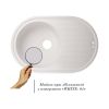 Кухонна мийка Lidz 780x500/200 WHI-01 (LIDZWHI10780500200) - фото 3