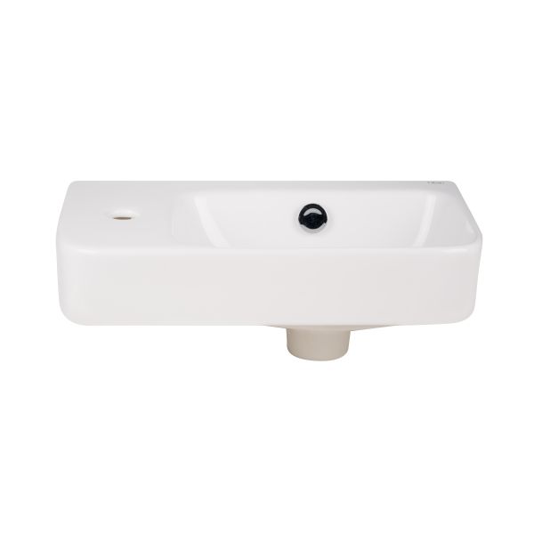 Раковина Qtap Tern 450х260х155 White з донним клапаном QT17115117LW - фото 3