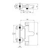 Змішувач для ванни Qtap Inspai Therm термостатичний QTINSCRMT300800 Chrome - фото 2