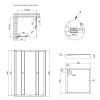 Набір Qtap душова кабіна Presto CRM1088SP5 Pear 1970x800x800 мм піддон Tern 308812C 80x80x12 см з сифоном - фото 2