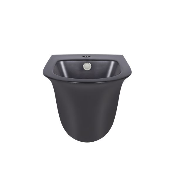 Біде підвісне Qtap Virgo 485х345х365 Matt black QT1855051FMB - фото 3