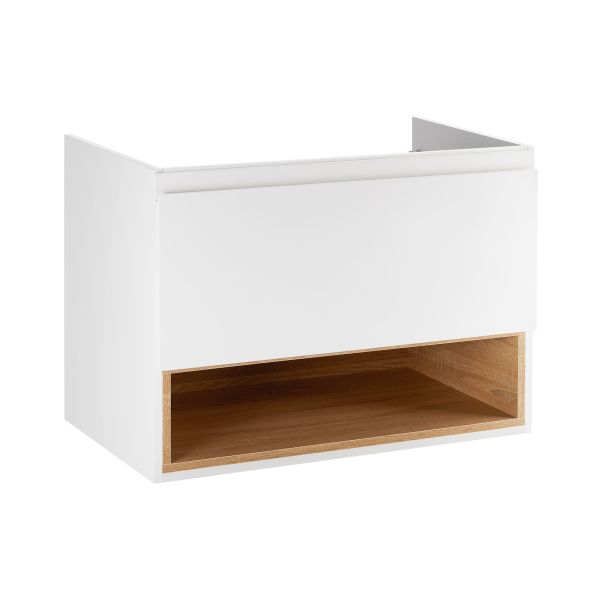 Тумба підвісна Qtap Robin 900х580х500 WHITE/WHITISH OAK QT1374TPВ9001NWWO - фото 4