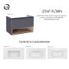 Тумба підвісна Qtap Robin 900х580х500 GRAPHITE WHITISH OAK QT1374TPВ9002NGWO