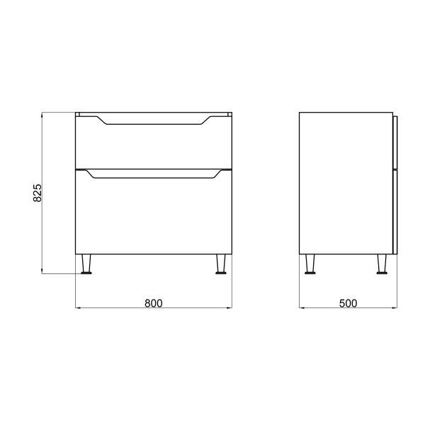 Тумба підлогова Qtap Scorpio 800х825х500 GRAPHITE QT1473TNВ802NG - фото 6