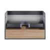 Тумба підвісна Qtap Robin 1000х580х500 GRAPHITE/WHITISH OAK QT1374TPВ1002NGWO - фото 8