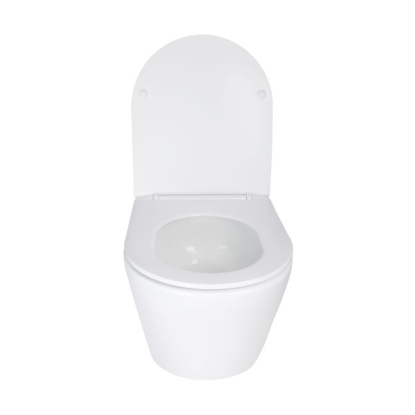 Унітаз підвісний Qtap Swan безободковий Ultra Quiet з сидінням Soft close QT16335179W - фото 3