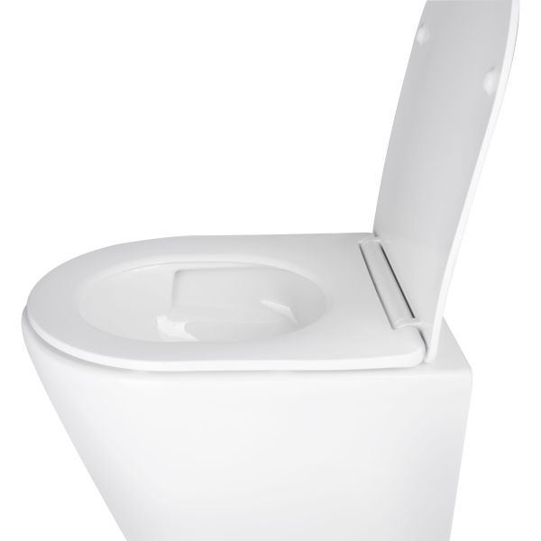 Унітаз підвісний Qtap Swan безободковий Ultra Quiet з сидінням Soft close QT16335179W - фото 5