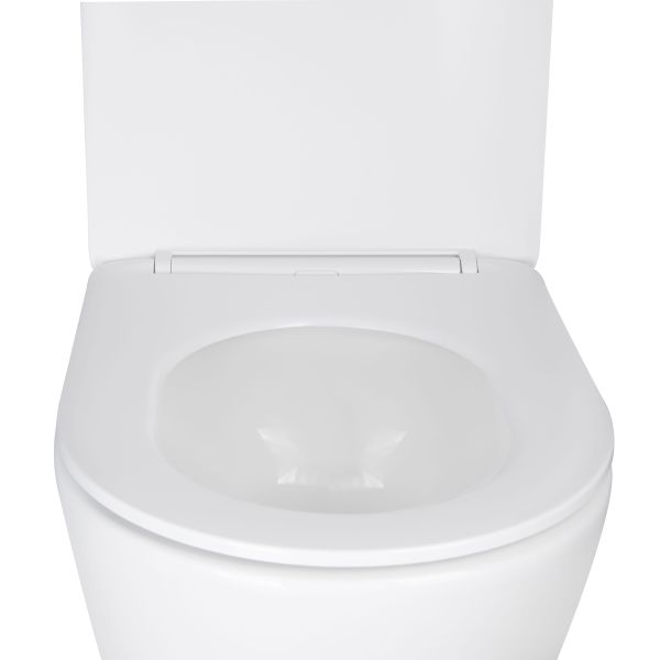 Унітаз підвісний Qtap Swan безободковий Ultra Quiet з сидінням Soft close QT16335179W - фото 7