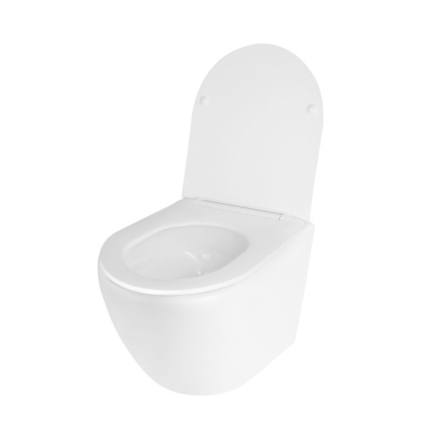 Унітаз підвісний Qtap Jay безободковий Ultra Quiet з сидінням Soft-close QT07335177W - фото 3