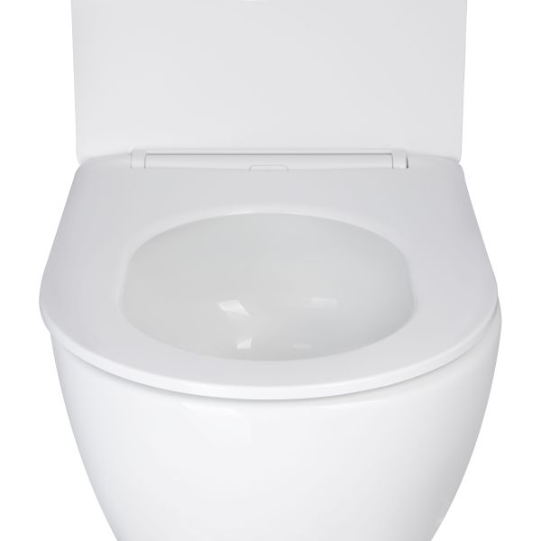 Унітаз підвісний Qtap Jay безободковий Ultra Quiet з сидінням Soft-close QT07335177W - фото 5