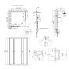 Готове рішення Qtap 8: Душ. кабіна квадратна, 90x90 + Душ. панель + Змішувач для душу - фото 2
