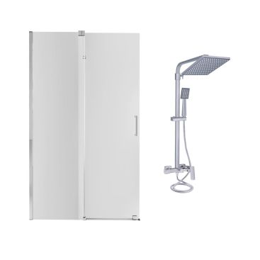 Готове рішення Qtap 13 Стіна Walk In GLIDE 120x190 Душ система