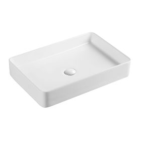 Раковина чаша Qtap Tern 600x405x110 White з донним клапаном QT17112174W