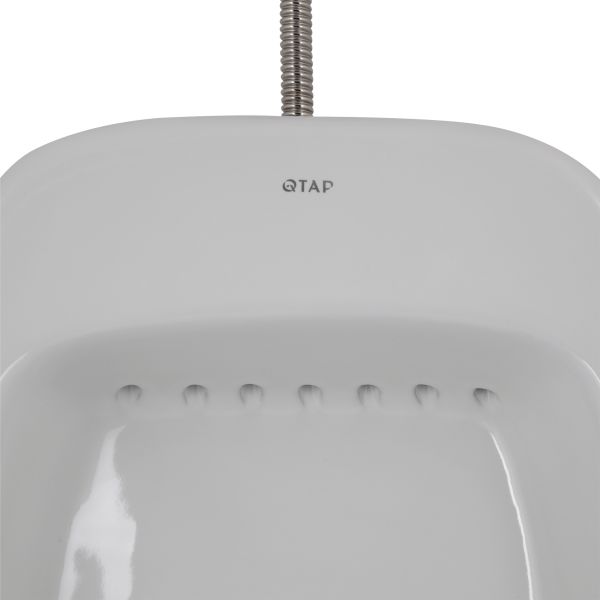 Пісуар підвісний Qtap Crow з краном-дозатором 390х330х660 White QT0588112HW - фото 5