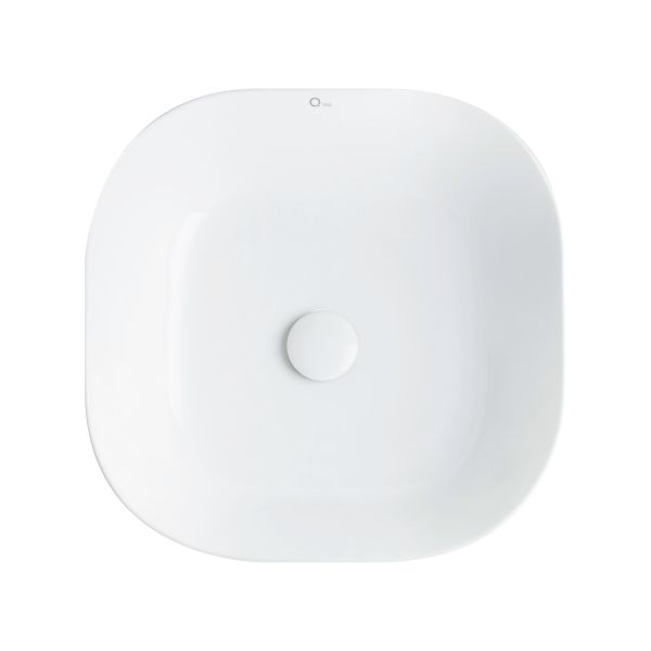 Раковина чаша Qtap Kolibri 430х430х150 White з донним клапаном QT1011K396W - фото 4