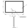 Дзеркало Qtap Mideya DC F904 800х600 з LED підсвічуванням Touch з антизапотіванням з годинником димером рег яскравості QT2078F904W - фото 5