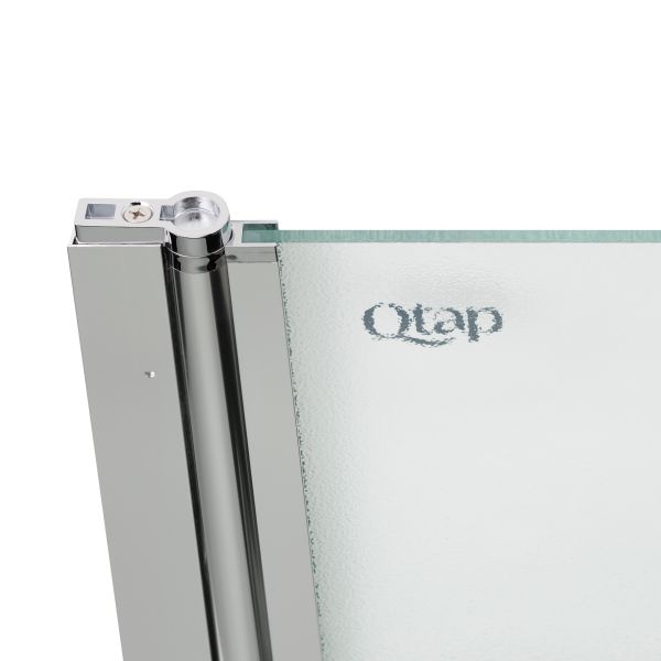 Штора на ванну Qtap Standard CRM407513APL скло Pear 6 мм, 75х130 см, ліва - фото 6