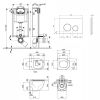 Набір Qtap інсталяція 3 в 1 Nest QT0133M425 з панеллю змиву круглою QT0111M11V1146MB унітаз з сидінням Robin QT1333046ENRMB - фото 7