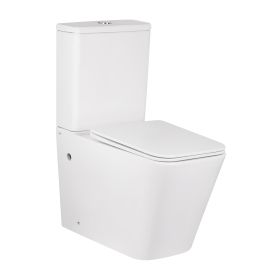 Унітаз компакт Qtap Tern безобідковий з сидінням Soft close QT17222093ARW