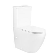 Унітаз компакт Qtap Robin безобідковий з сидінням Soft close QT13222141ARW