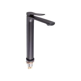 Змішувач для раковини Qtap Slavonice високий QTSLA1042H103B Black Matt