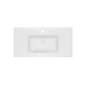 Раковина Qtap Albatross E49 1000х490х200 White з донним клапаном QT01119100E49W