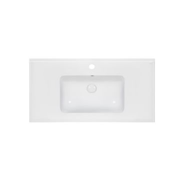 Раковина Qtap Albatross E49 1000х490х200 White з донним клапаном QT01119100E49W