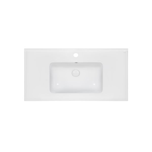 Раковина Qtap Albatross E49 1000х490х200 White з донним клапаном QT01119100E49W