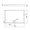 Душовий піддон KAPIELKA ST120x80х14 низький, прямокутний, діаметр зливу 52 мм Lidz - фото 3