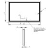 Дзеркало Qtap Mideya 800х700 з LED-підсвічуванням Touch, з антизапотіванням, з димером, рег. яскравості Reverse QT2078NCF8070W - фото 2