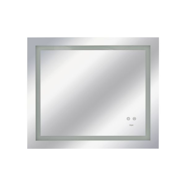 Дзеркало Qtap Mideya 800х700 з LED-підсвічуванням Touch, з антизапотіванням, з димером, рег. яскравості Reverse QT2078NCF8070W