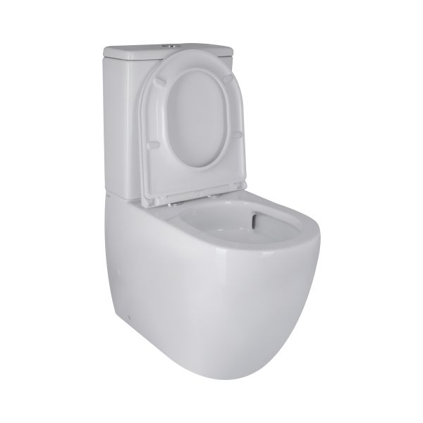 Унітаз-компакт Qtap Robin Ultra Quiet безободковий з сидінням Soft-close QT13222128AUQ1W - фото 8